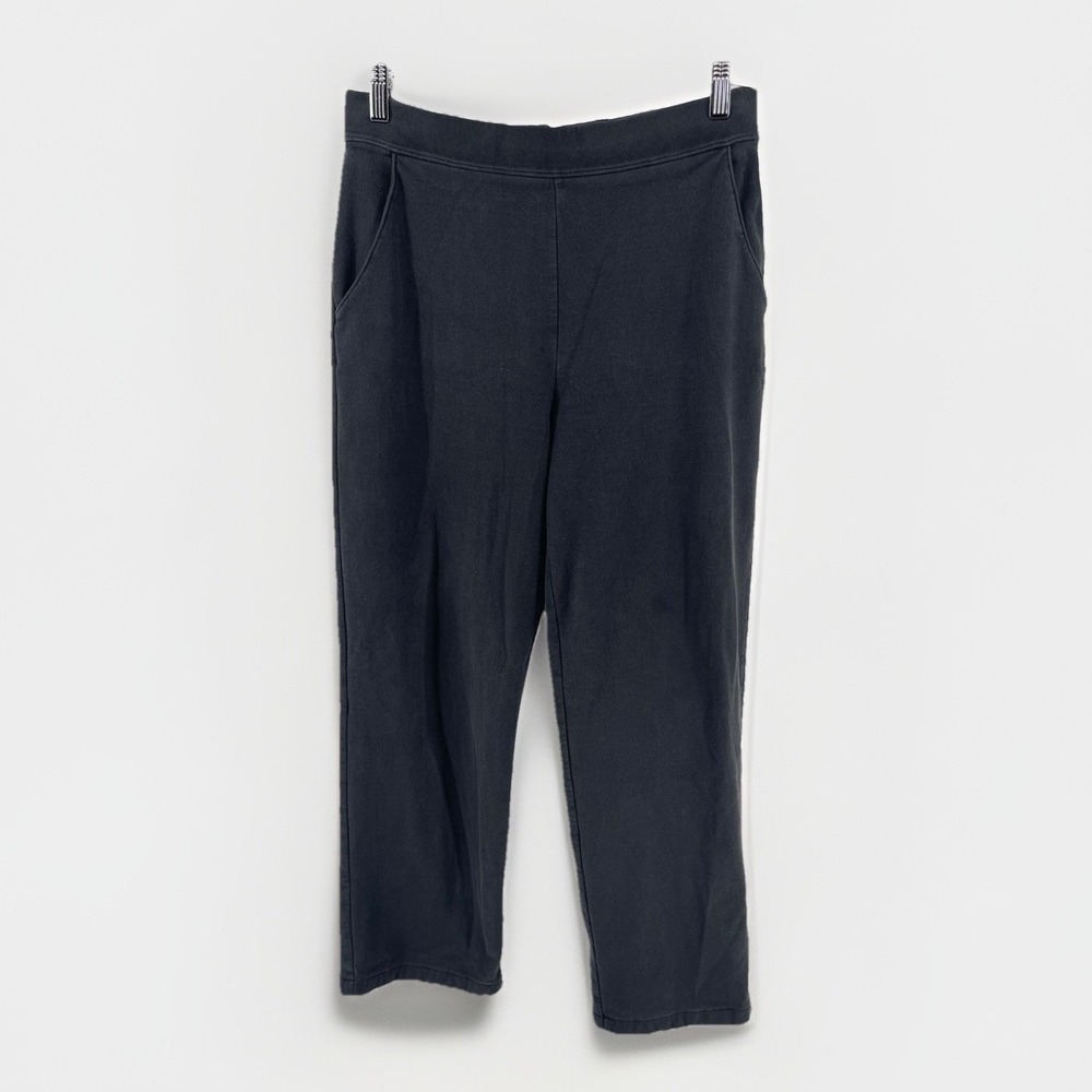 L.L. Bean Women's Sweatpants Size M Black Fleece Lined Lounge Pants